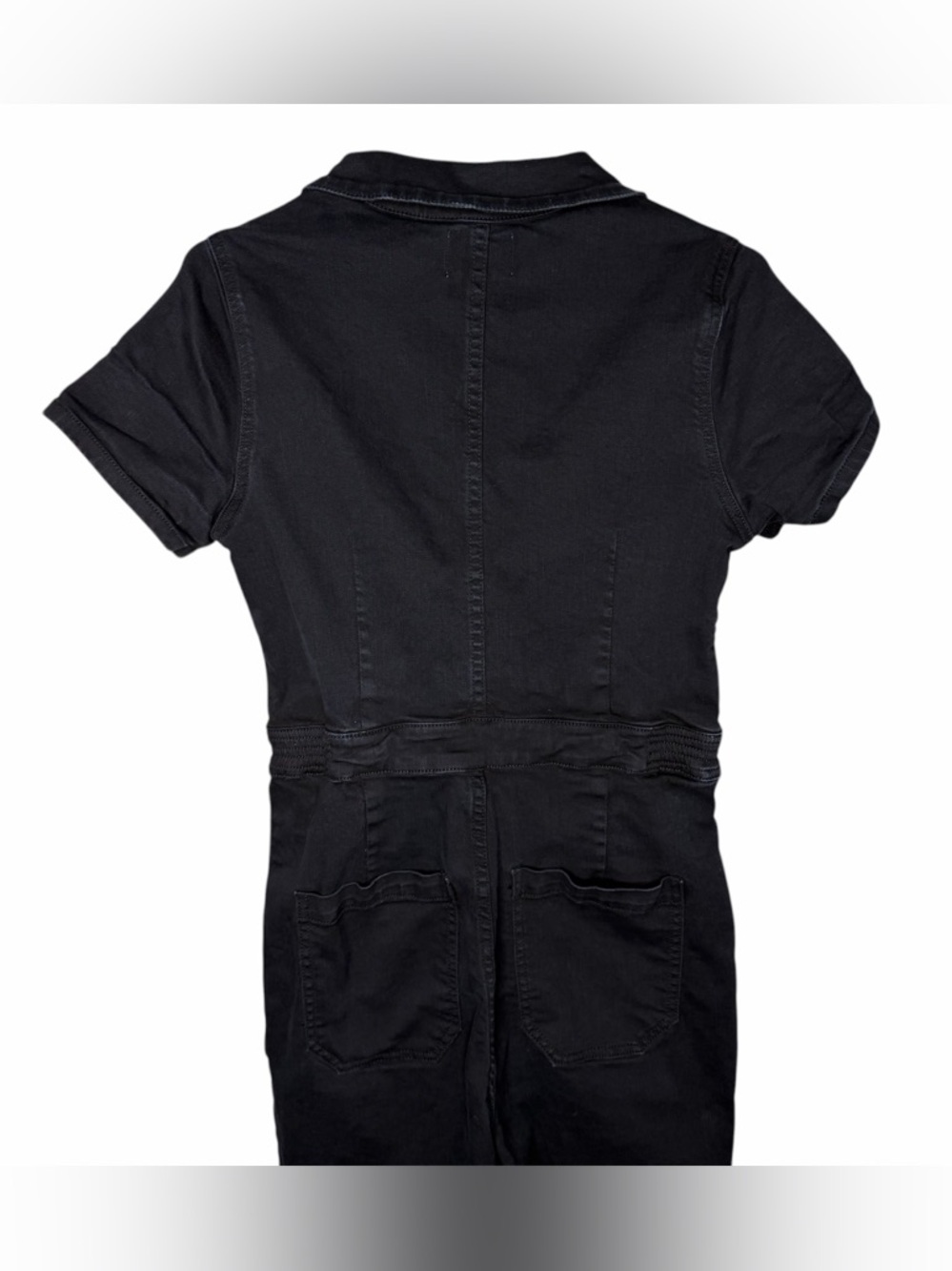Show Me Your Mumu Black Emery Jumpsuit in Pitch Black Size Large Straight Leg - Picture 7 of 12